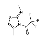 2,2,2-trifluoro-1-(4-methyl-2-methylimino-1,3-thiazol-3-yl)ethanone Structure