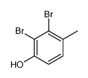 2,3-dibromo-4-methylphenol Structure