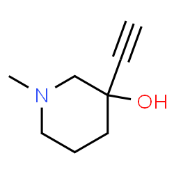 3-Piperidinol, 3-ethynyl-1-methyl- (9CI) Structure