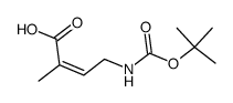 2-Butenoicacid,4-[[(1,1-dimethylethoxy)carbonyl]amino]-2-methyl-,(2Z)-(9CI)结构式