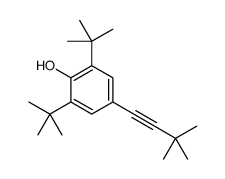 2,6-ditert-butyl-4-(3,3-dimethylbut-1-ynyl)phenol Structure