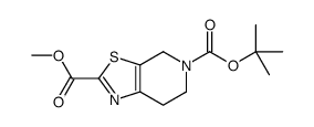 2-Methyl 5-(2-methyl-2-propanyl) 6,7-dihydro[1,3]thiazolo[5,4-c]p yridine-2,5(4H)-dicarboxylate结构式