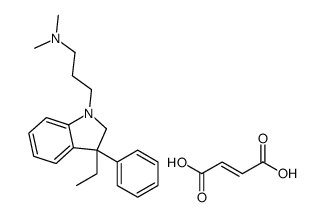 3-(3-ethyl-3-phenyl-2H-indol-1-yl)propyl-dimethylazanium,(Z)-4-hydroxy-4-oxobut-2-enoate Structure