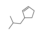3-(2-methylpropyl)cyclopentene Structure