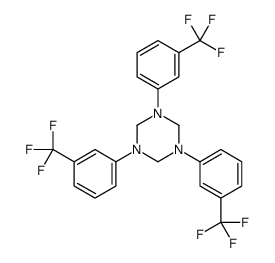 1,3,5-tris[3-(trifluoromethyl)phenyl]-1,3,5-triazinane结构式