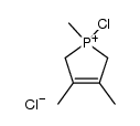 1-chloro-1,3,4-trimethyl-2,5-dihydro-1H-phospholium, chloride结构式