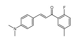 4-dimethylamino-2'-fluoro-5'-methyl-trans()-chalcone Structure