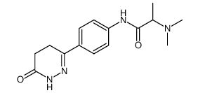 N,N-dimethyl-alanine 4-(6-oxo-1,4,5,6-tetrahydro-pyridazin-3-yl)-anilide结构式