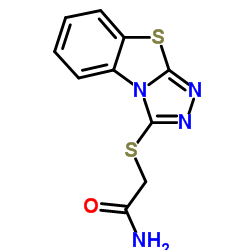 2-([1,2,4]Triazolo[3,4-b][1,3]benzothiazol-3-ylsulfanyl)acetamide结构式