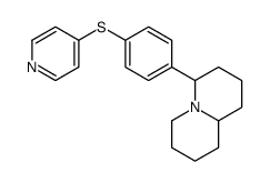 4-(4-pyridin-4-ylsulfanylphenyl)-2,3,4,6,7,8,9,9a-octahydro-1H-quinolizine Structure