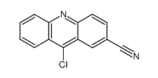 9-chloro-acridine-2-carbonitrile结构式