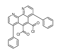 4,7-diphenyl-1,10-phenanthroline-5,6-dicarbonyl chloride Structure