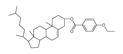 [(3S,10R,13R,17R)-10,13-dimethyl-17-[(2R)-6-methylheptan-2-yl]-2,3,4,7,8,9,11,12,14,15,16,17-dodecahydro-1H-cyclopenta[a]phenanthren-3-yl] 4-ethoxybenzoate结构式