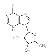 9-(3,4-dihydroxy-5-methyl-oxolan-2-yl)-3H-purine-6-thione picture