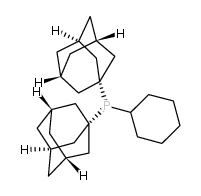 bis(1-adamantyl)-cyclohexylphosphane结构式