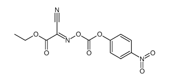 ethyl 2-p-nitrophenyloxycarbonyloxyimino-2-cyanoacetate Structure