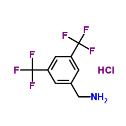 3,5-二三氟甲基苄胺盐酸盐结构式