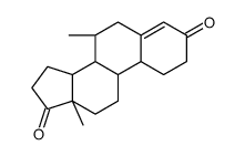 (7R,8R,9S,10R,13S,14S)-7,13-dimethyl-1,2,6,7,8,9,10,11,12,14,15,16-dodecahydrocyclopenta[a]phenanthrene-3,17-dione结构式
