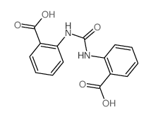 2-[(2-carboxyphenyl)carbamoylamino]benzoic acid structure