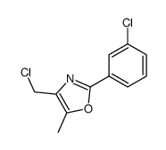 4-chloromethyl-2-(3-chloro-phenyl)-5-methyl-oxazole Structure