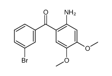 (2-amino-4,5-dimethoxyphenyl)(3-bromophenyl)methanone Structure