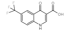 4-羟基-6-三氟甲基-3-喹啉甲酸结构式
