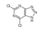 5,7-dichloro-1H-[1,2,3]triazolo[4,5-d]pyrimidine结构式