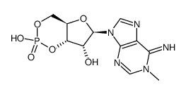 O3',O5'-hydroxyphosphoryl-1-methyl-6,N6-didehydro-1,6-dihydro-adenosine Structure