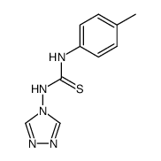 1-p-tolyl-3-[1,2,4]triazol-4-yl-thiourea结构式