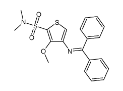 N,N-dimethyl-3-methoxy-4-benzophenoniminyl-2-thoiphenesulfonamide结构式