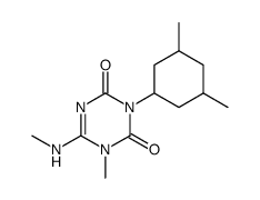 3-(3,5-dimethyl-cyclohexyl)-1-methyl-6-methylamino-1H-[1,3,5]triazine-2,4-dione结构式