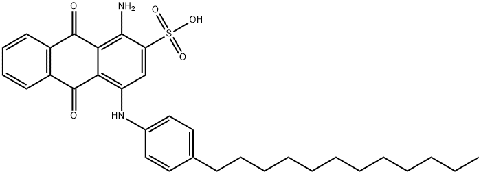 2-Anthracenesulfonic acid,L-amino-4-[(4-dodecylphenyl)amino]-9,10-dihydro-9,10-dioxo picture