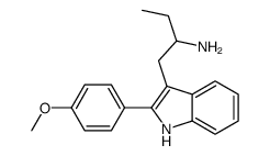 3-(2-Aminobutyl)-2-(p-methoxyphenyl)-1H-indole结构式