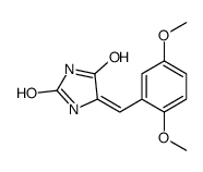 (5Z)-5-[(2,5-dimethoxyphenyl)methylidene]imidazolidine-2,4-dione结构式