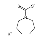 hexamethyleneiminodithiocarboxylic acid, potassium salt Structure