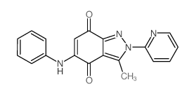 5-anilino-3-methyl-2-pyridin-2-yl-indazole-4,7-dione picture