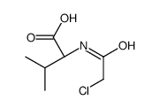 N-(2-Chloroacetyl)-D-valine Structure