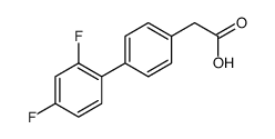 2',4'-difluorobiphenyl-4-acetic acid structure