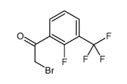 2-FLUORO-3-(TRIFLUOROMETHYL)PHENACYL BROMIDE结构式