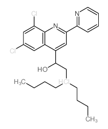 2-(dibutylamino)-1-(6,8-dichloro-2-pyridin-2-yl-quinolin-4-yl)ethanol picture