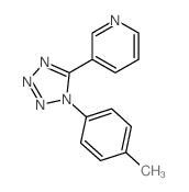 3-[1-(4-methylphenyl)tetrazol-5-yl]pyridine Structure