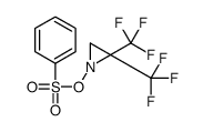 [2,2-bis(trifluoromethyl)aziridin-1-yl] benzenesulfonate结构式