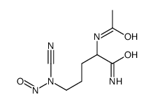 2-acetamido-5-[cyano(nitroso)amino]pentanamide结构式