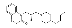 (R)-4-[3-(4-Butylpiperidin-1-yl)-2-methylpropyl]-4H-benzo[1,4]thiazin-3-one Structure