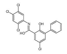 5-Chloro-2-hydroxy-N-(2,4,5-trichlorophenyl)-(1,1'-biphenyl)-3-carboxamide structure