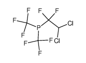 (2,2-dichloro-1,1-difluoroethyl)bis(trifluoromethyl)phosphane Structure