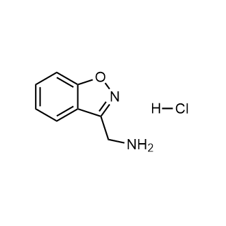 苯并[d]异噁唑-3-基甲胺盐酸盐结构式