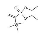 α-trimethylsilylvinylphosphonic acid diethyl ester Structure