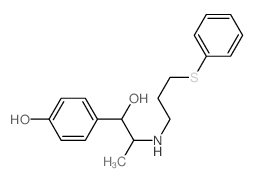 Benzenemethanol,4-hydroxy-a-[1-[[3-(phenylthio)propyl]amino]ethyl]-结构式
