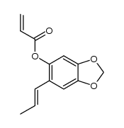 6-(prop-1-en-1-yl)benzo[d][1,3]dioxol-5-yl acrylate Structure